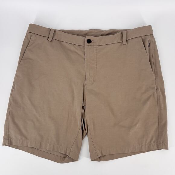 Lululemon Other - Lululemon Men's ABC Classic Fit Shorts Tan Size 40 Preppy Chino Pockets EUC